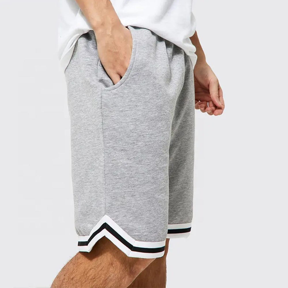 National Apparels High Quality Custom Made Basketball Shorts For Mens Cropped Fit Polyester Plain Sublimation Shorts For Mens